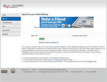 Tablet Screenshot of online.usalliance.org